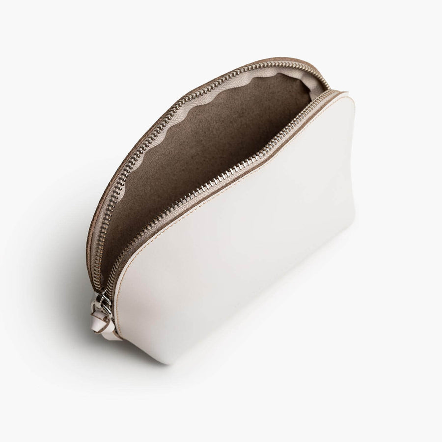 Store All Leather Pouch - Cream