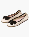 Grace Leather Ballet Flat - Beige