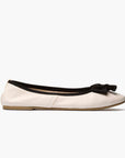 Grace Leather Ballet Flat - Beige