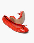 Lily Foldable Ballet Flat - Orange