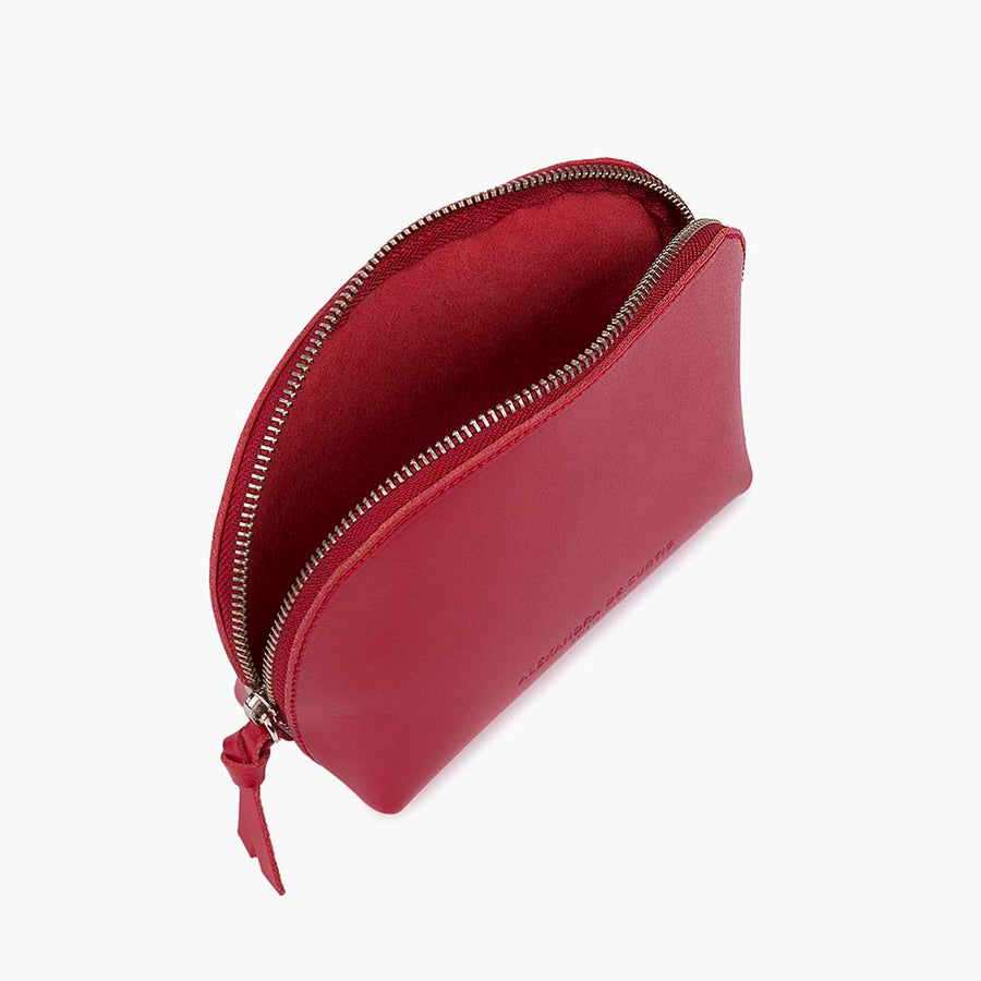 Store All Leather Pouch - Red