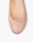 Livia Leather Ballet Flat Shoes - Blush Pink