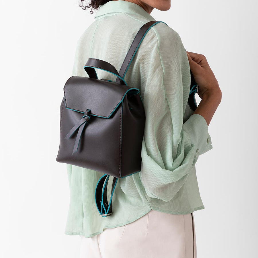 Bellagio Mini Leather Backpack - Brown