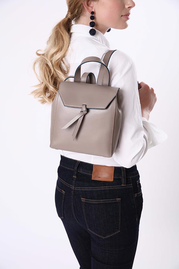 blake mini backpack Bellagio Leather Mini Backpack - Fango — ALEXANDRA DE CURTIS