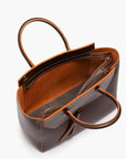 Loren Midi Leather Tote Bag - Cocoa