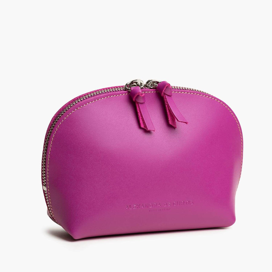 Store All Leather Pouch - Magenta