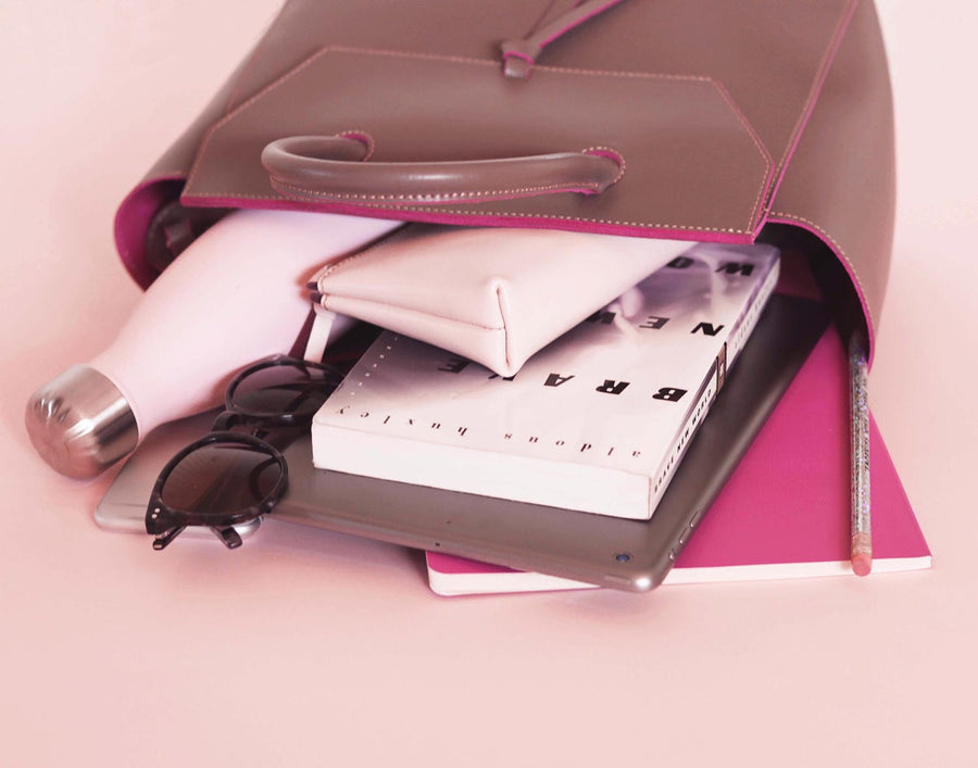 Midi Loren Tote - Blush Pink — ALEXANDRA DE CURTIS | Italian Leather  Handbags, Purses & Ballet Flats