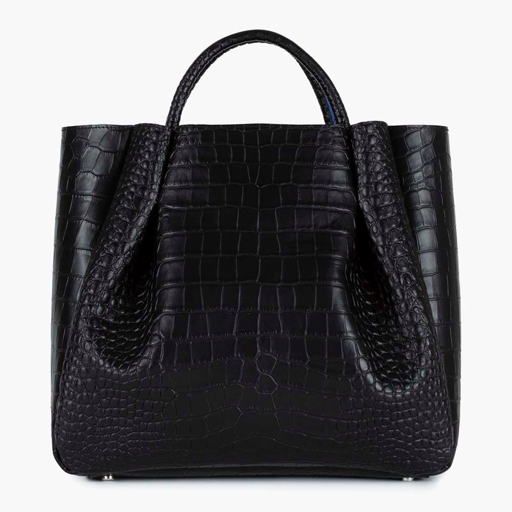 Black Crocodile Purse - Vegan Leather Handbag - Crossbody Bag - Lulus