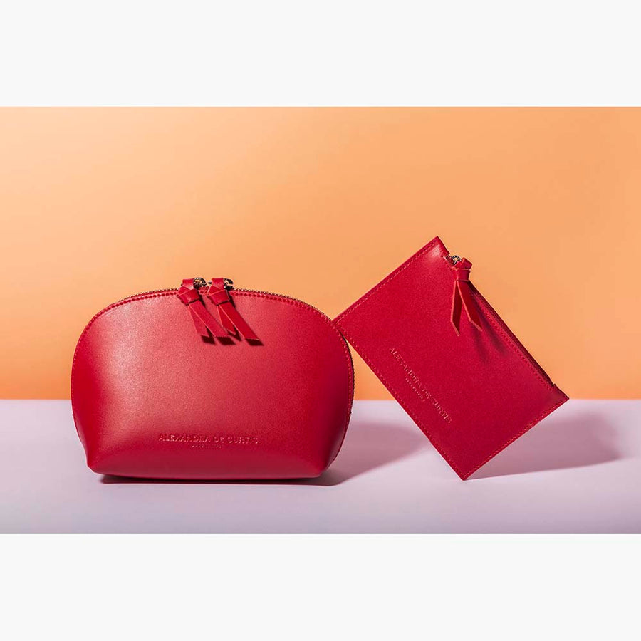 Store All Leather Pouch - Red