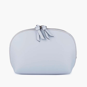 Store All Leather Pouch - Sky Blue