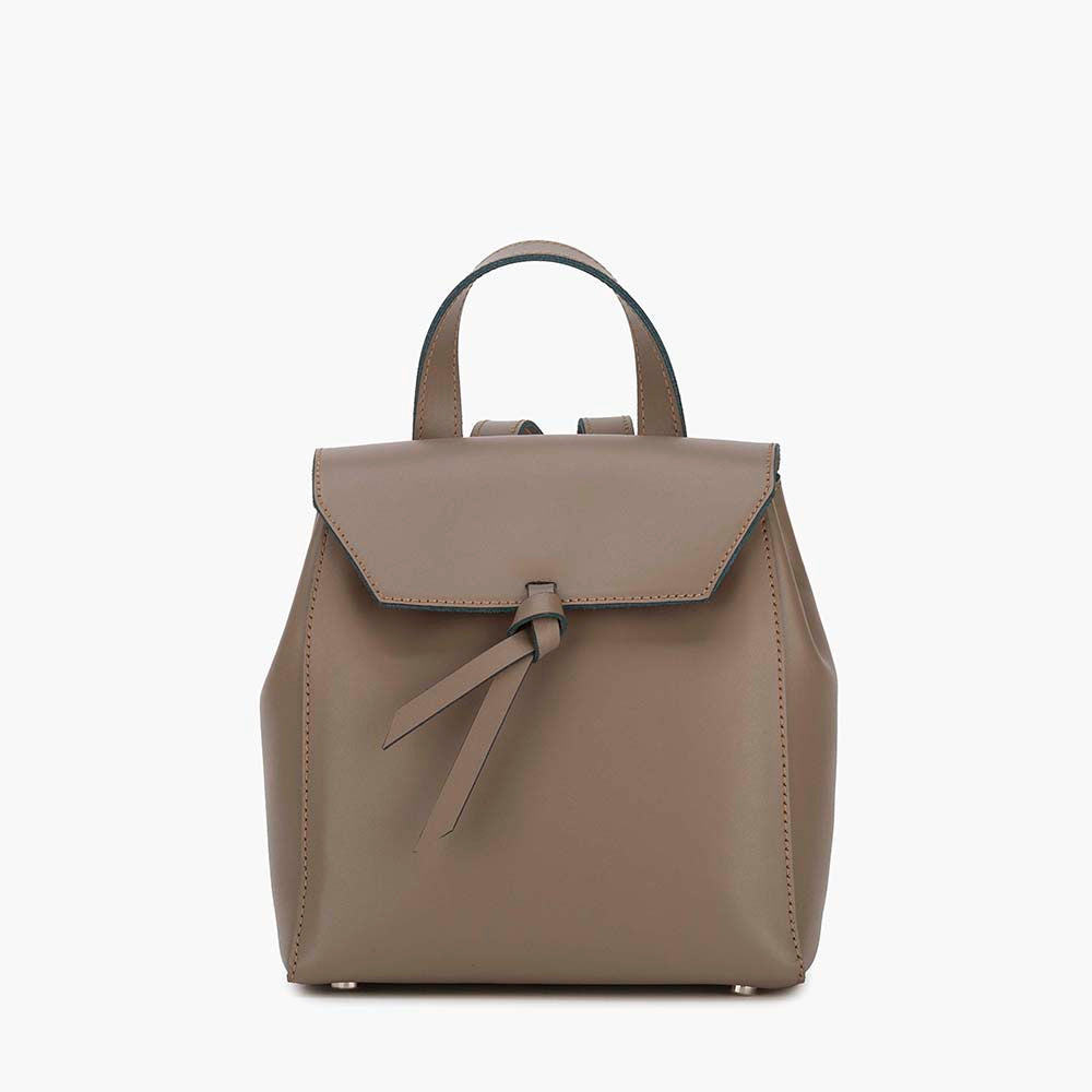 Bellagio Leather Mini Backpack - Fango — ALEXANDRA DE CURTIS | Italian ...