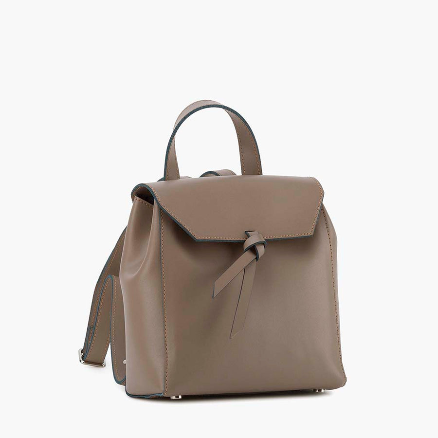 Bellagio Mini Leather Backpack - Fango