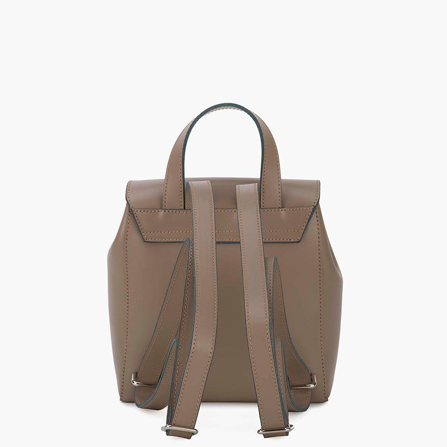 Bellagio Mini Leather Backpack - Fango