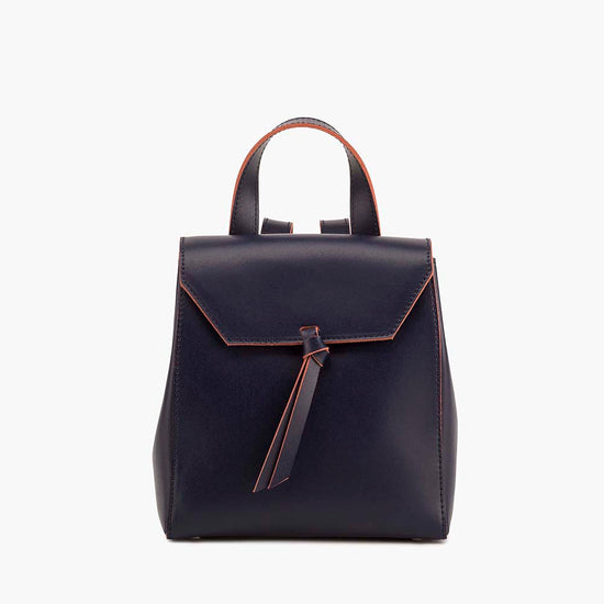 alexandre birman Bellagio Mini Leather Backpack - Navy